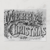 メリークリスマス文字 シーズンポストカード (正面)