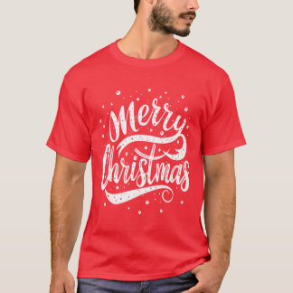 メリークリスマス文字 Tシャツ