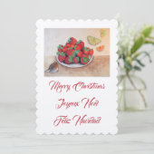 メリークリスマス料理と母 招待状 (スタンド正面)