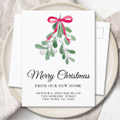 メリークリスマス新住宅引越し案内 案内ポストカード