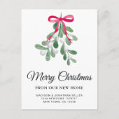 メリークリスマス新住宅引越し案内 案内ポストカード (正面)