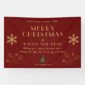 メリークリスマス新年お祭りパーティー 横断幕 (横)