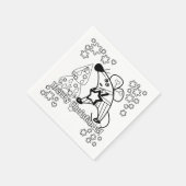 メリークリスマス新年のシンボルマウスかわいい スタンダードカクテルナプキン (角)