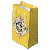 メリークリスマス新年のシンボルマウスかわいい スモールペーパーバッグ (裏面アングル)