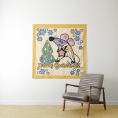 メリークリスマス新年のシンボルマウスかわいい タペストリー (インサイチュ)