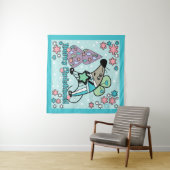 メリークリスマス新年のシンボルマウスかわいい タペストリー (インサイチュ(横))