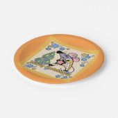 メリークリスマス新年のシンボルマウスかわいい ペーパープレート (アングル)