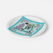 メリークリスマス新年のシンボルマウスかわいい ペーパープレート (アングル)