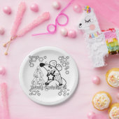 メリークリスマス新年のシンボルマウスかわいい ペーパープレート (パーティー)