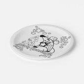 メリークリスマス新年のシンボルマウスかわいい ペーパープレート (アングル)