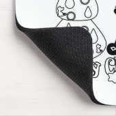 メリークリスマス新年のシンボルマウスかわいい マウスパッド (コーナー)