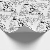 メリークリスマス新年のシンボルマウスかわいい ラッピングペーパー (角)