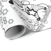 メリークリスマス新年のシンボルマウスかわいい ラッピングペーパー (ロールコーナー)