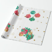 メリークリスマス新年の挨拶 ラッピングペーパー (アンロールド)