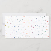 メリークリスマス新年カラフル3フォトコラージュ シーズンカード (裏面)