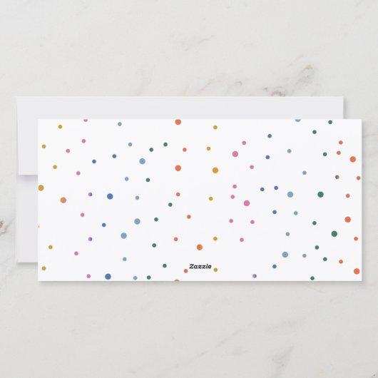 メリークリスマス新年カラフル3フォトコラージュ シーズンカード (裏面)