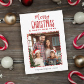 メリークリスマス新年キャンディーケーン写真 シーズンカード