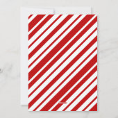 メリークリスマス新年キャンディーケーン写真 シーズンカード (裏面)