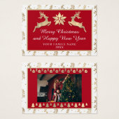 メリークリスマス新年素朴名 (正面&裏面)