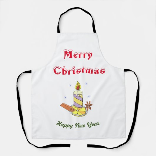 メリークリスマス新年 エプロン (正面)