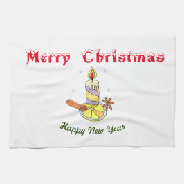 メリークリスマス新年 キッチンタオル