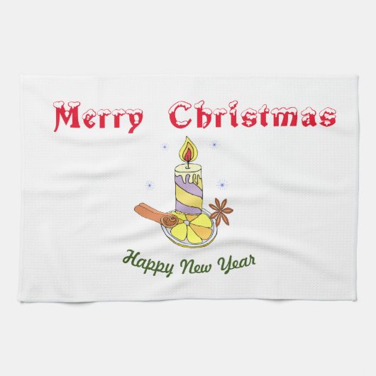 メリークリスマス新年 キッチンタオル (横)