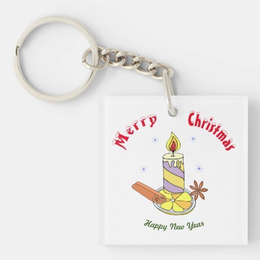 メリークリスマス新年 キーホルダー (正面)