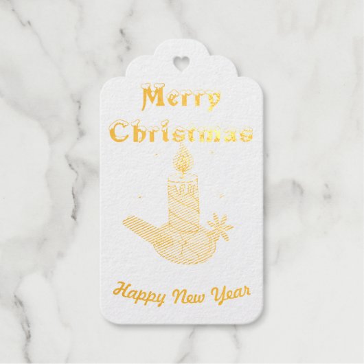 メリークリスマス新年 ギフトタグ (正面)