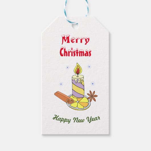 メリークリスマス新年 ギフトタグ (正面)