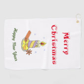 メリークリスマス新年 ゴルフタオル (横)