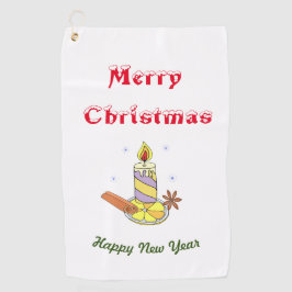 メリークリスマス新年 ゴルフタオル