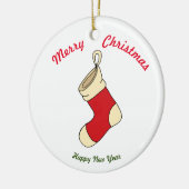 メリークリスマス新年 セラミックオーナメント (左)