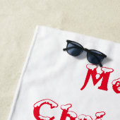 メリークリスマス新年 ビーチタオル (インサイチュ)