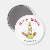 メリークリスマス新年 マグネット (正面/裏面)