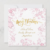 メリークリスマス新生児女 シーズンカード (裏面)