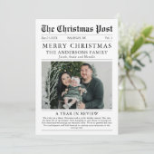 メリークリスマス新聞評論の年の写真 シーズンカード (スタンド正面)