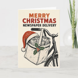 メリークリスマス新聞配達カード カード