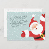メリークリスマス明るいサンタクロース | ポストカード (正面/裏面)