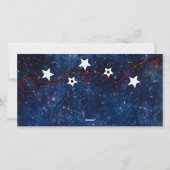 メリークリスマス星空の夜3フォトコラージュ シーズンカード (裏面)