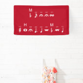 メリークリスマス暗号文 横断幕 (インサイチュ)