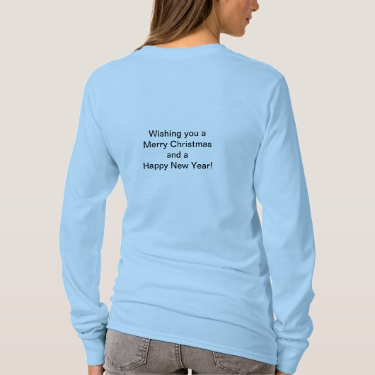 メリークリスマス暗号文 Tシャツ (裏面)