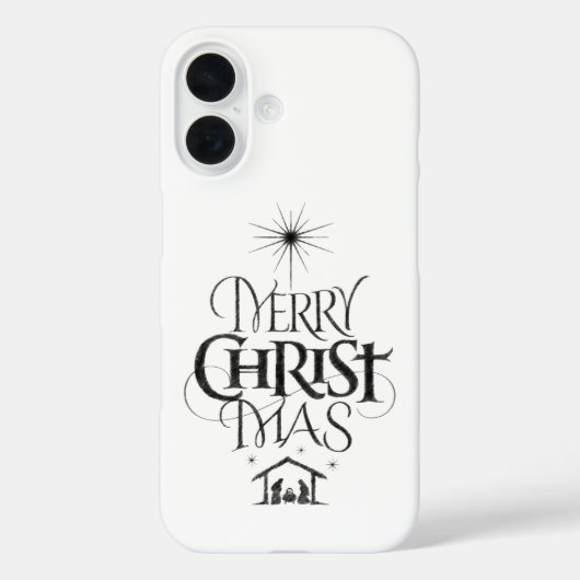 メリークリスマス書道クリスチャン・キリスト神 Case-Mate iPhoneケース (裏面)