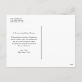 メリークリスマス書道セージ緑の写真 シーズンポストカード (裏面)