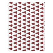 メリークリスマス書道バッファローチェックパターン テーブルクロス (正面)