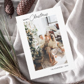 メリークリスマス書道フォトホリデーカード シーズンカード