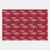 メリークリスマス書道休暇 ラッピングペーパーシート (正面)