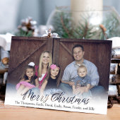 メリークリスマス書道写真台本 シーズンカード