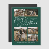 メリークリスマス書道写真磁気カード (正面/裏面)