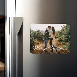 メリークリスマス書道台本の写真 マグネット