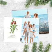 メリークリスマス書道台本シルバーフォト シーズンカード